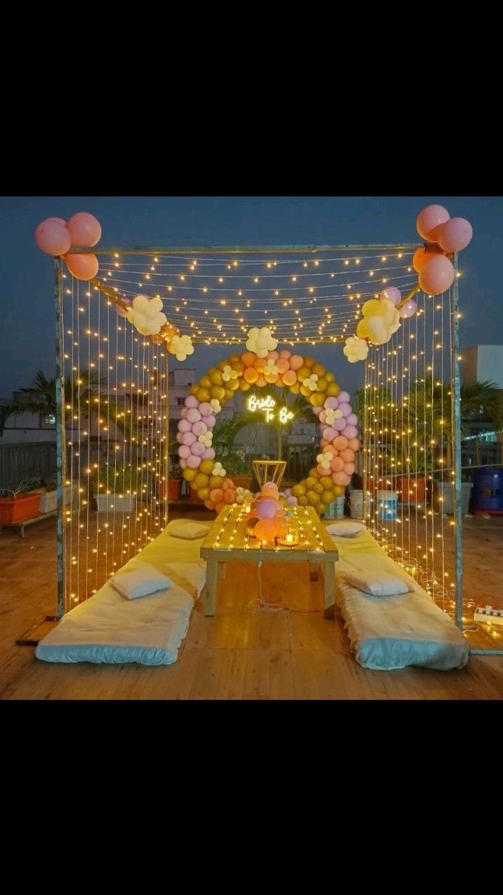 Romantic Cabana Decoration Setup
