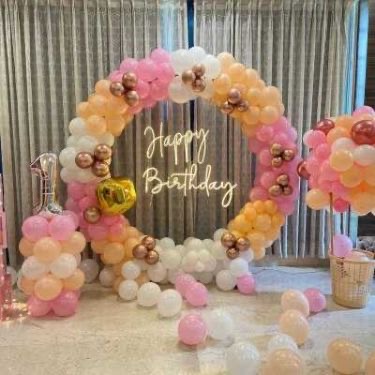 Pastel Ring Birthday Decoration