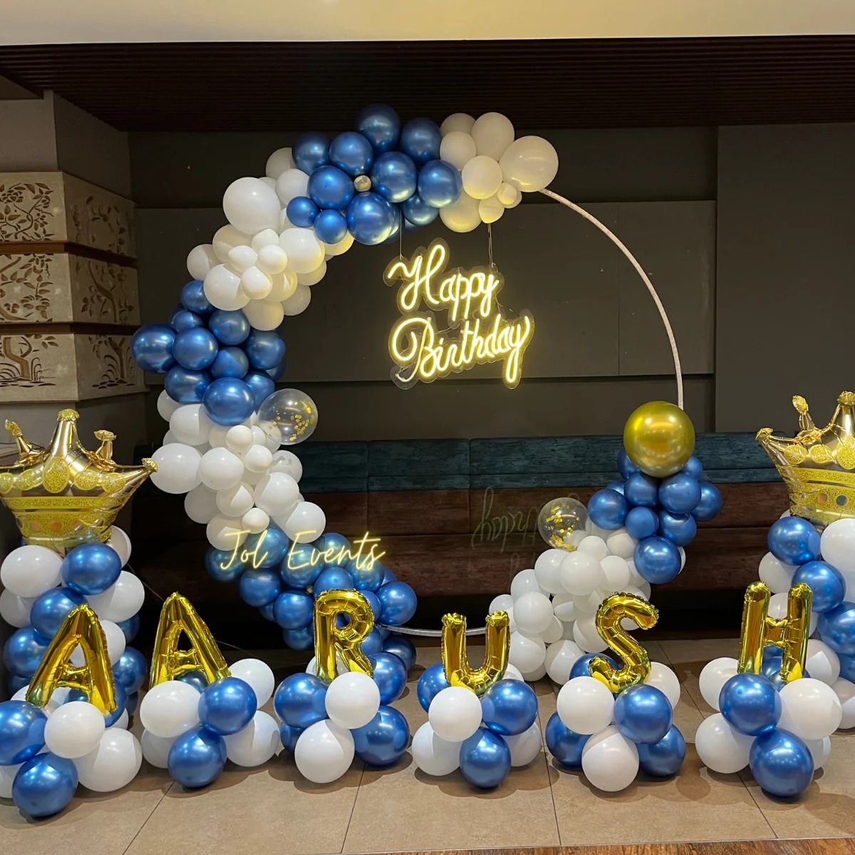Royal Blue Ring Birthday Decoration