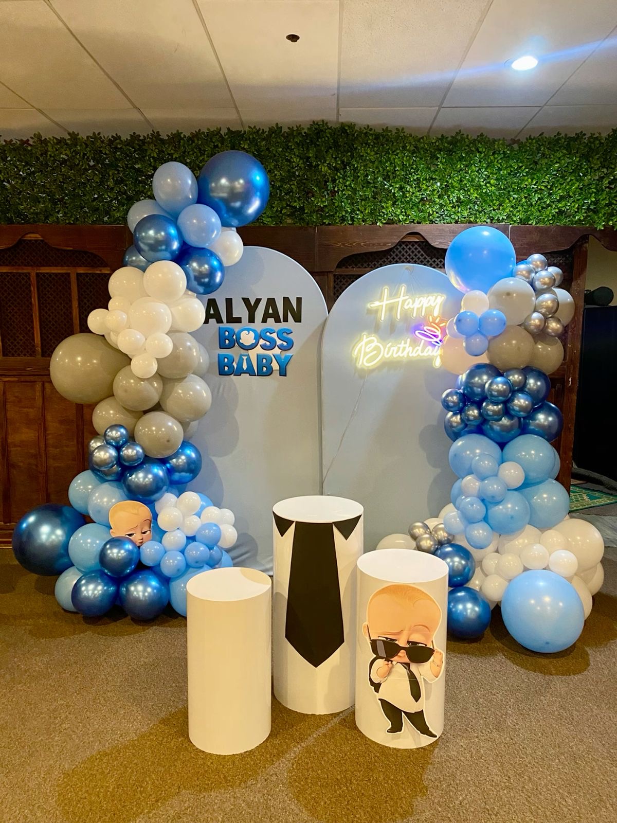 Boss Baby Blue Theme Decoration