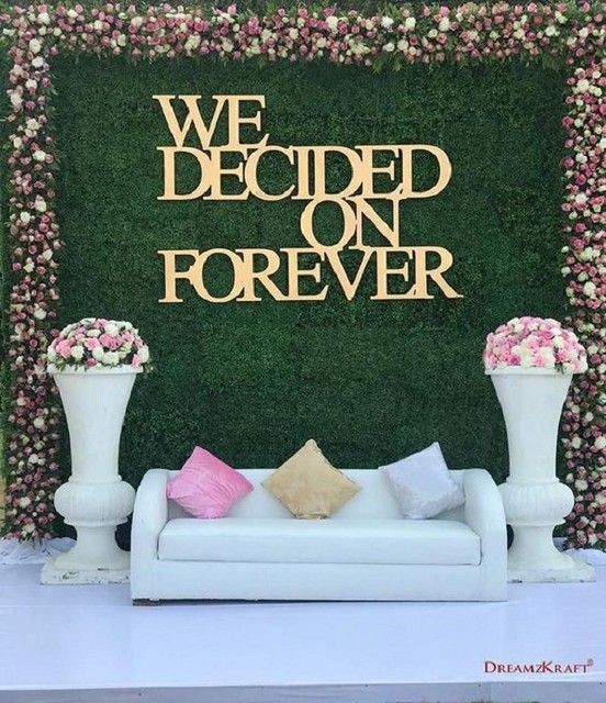 Green Grass Wedding Proposal Backdrop preview 1
