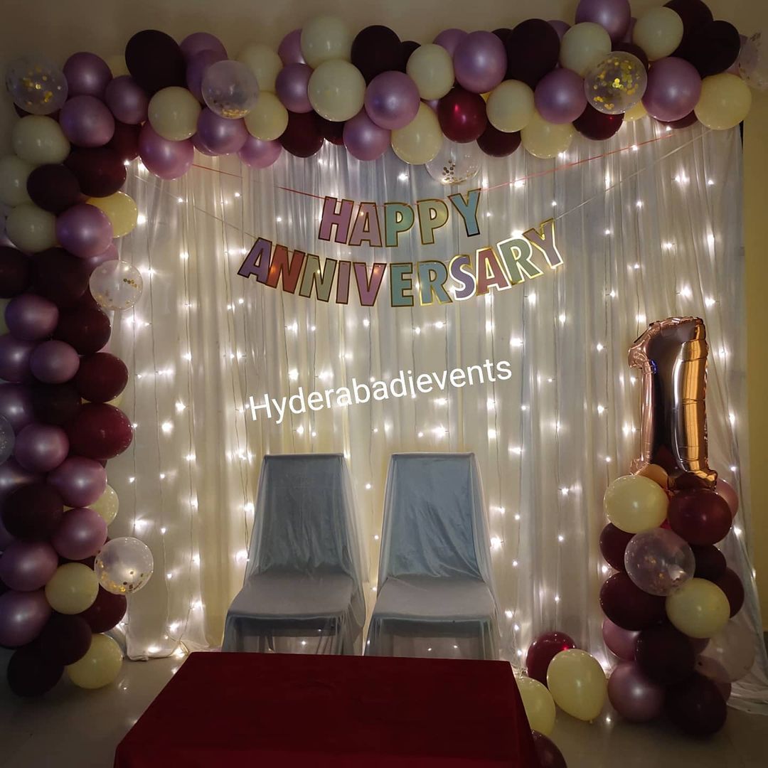 Unique & Simple Anniversary Backdrop