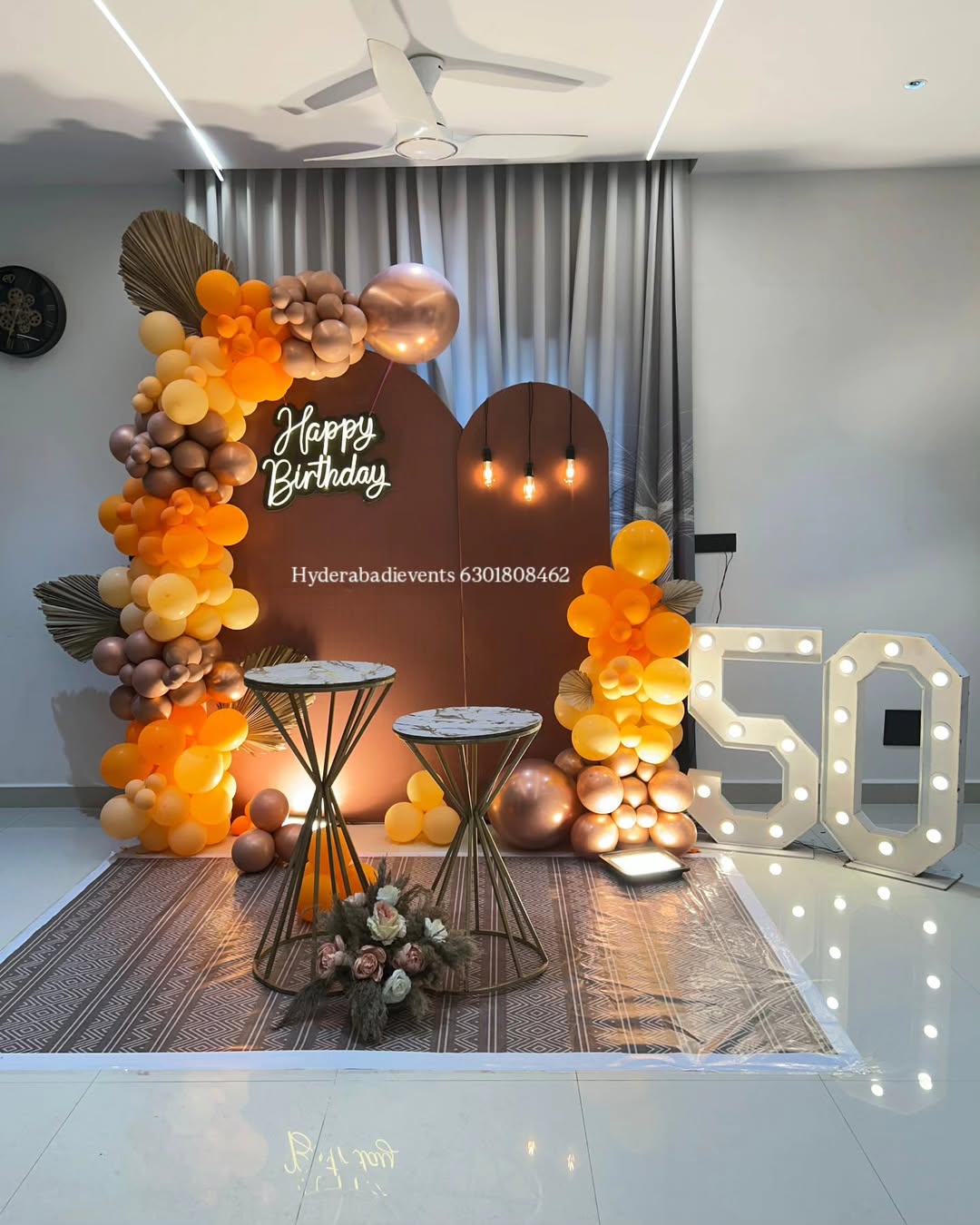 50th Golden Birthday Decoration