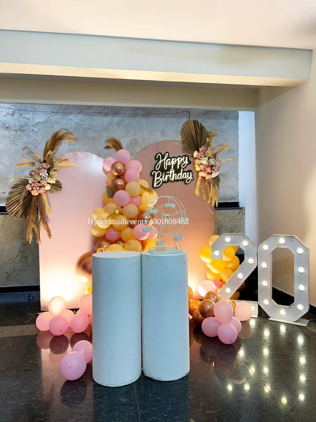 Pastel 20th Birthday Decoration