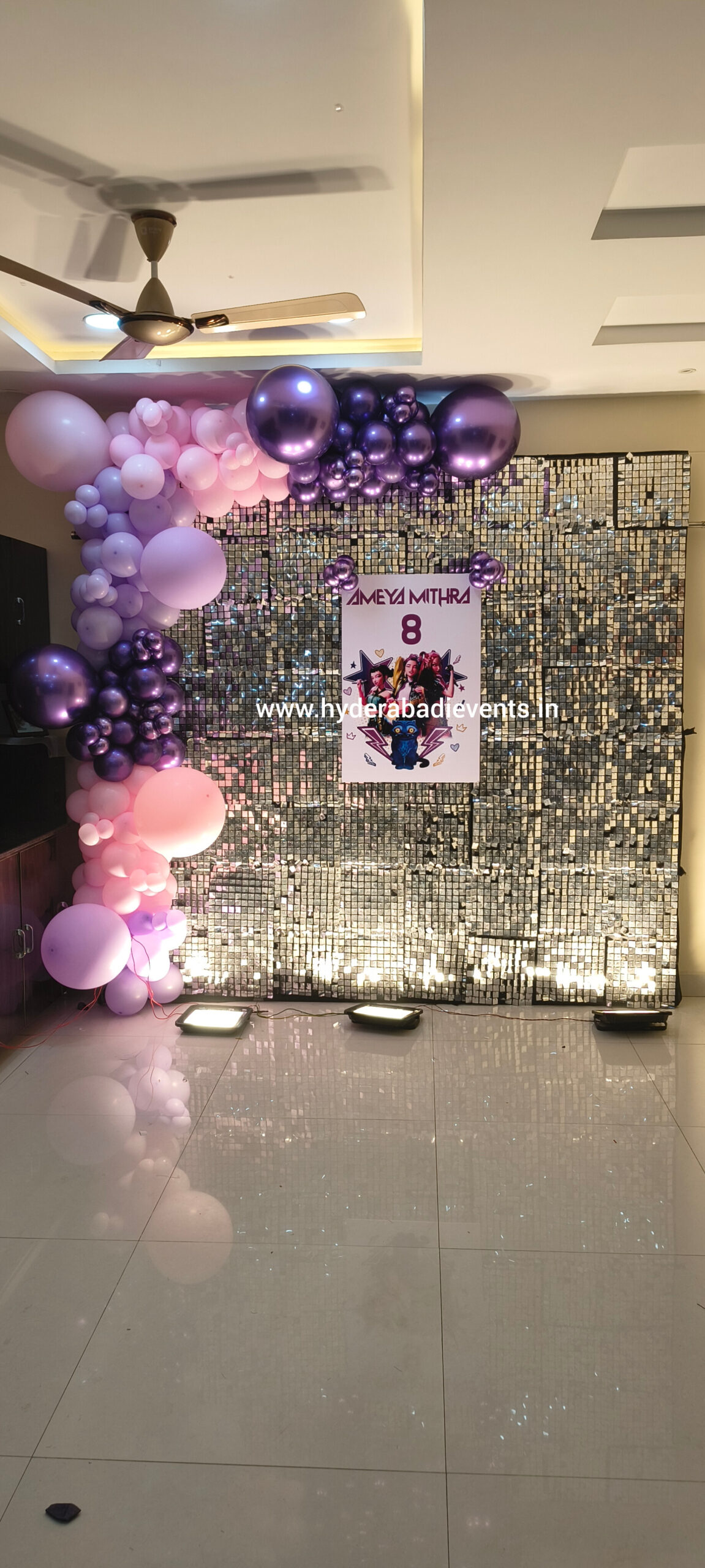 Sequin Backdrop Birthday Decoration
