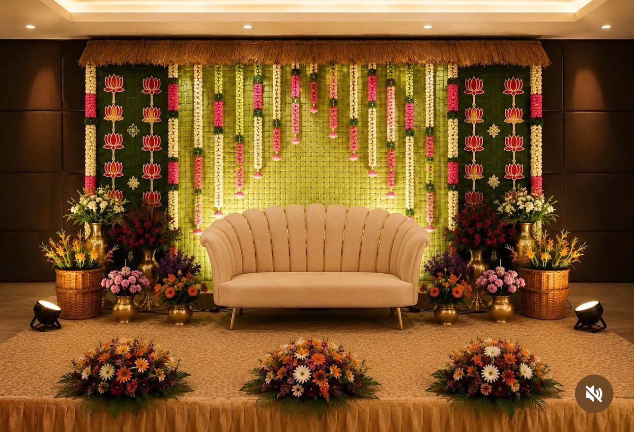 Greenery Traditional Backdrop Decoration Hyderabad