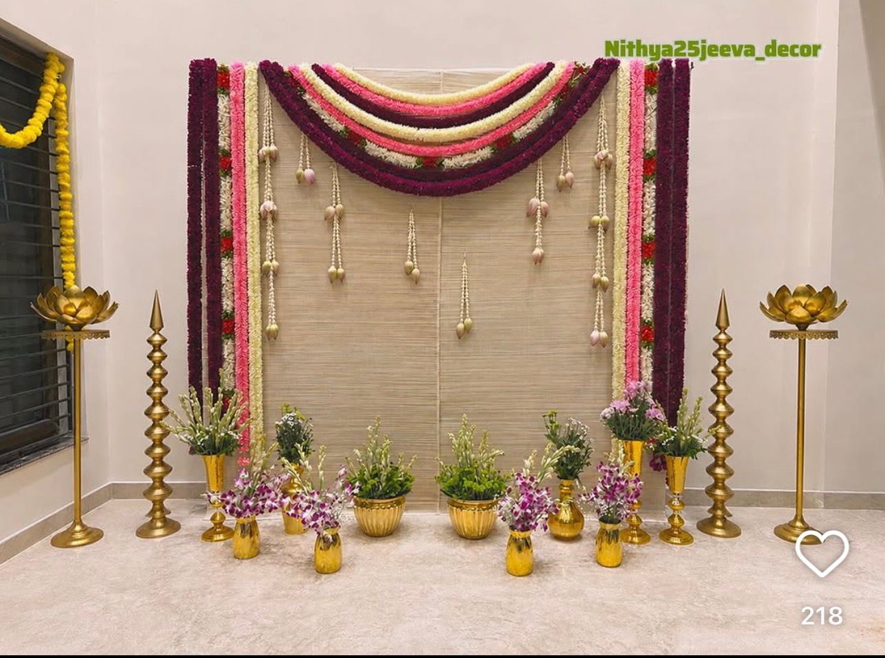Simple Home Seemantham Floral Decoration