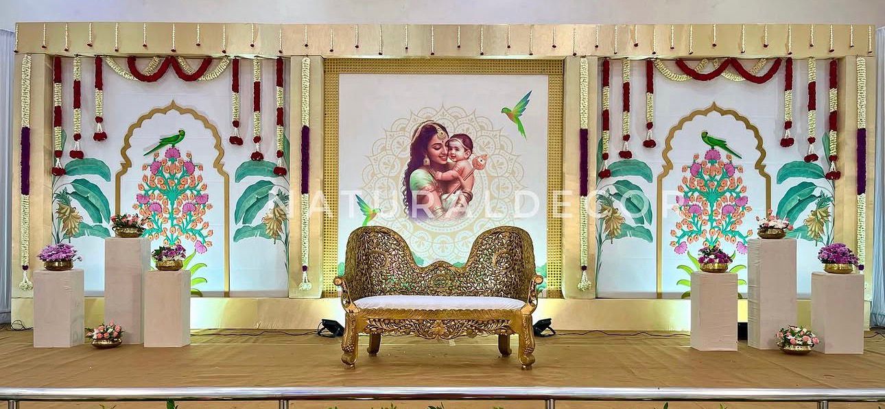 Royal Luxury Seemantham Stage Decoration