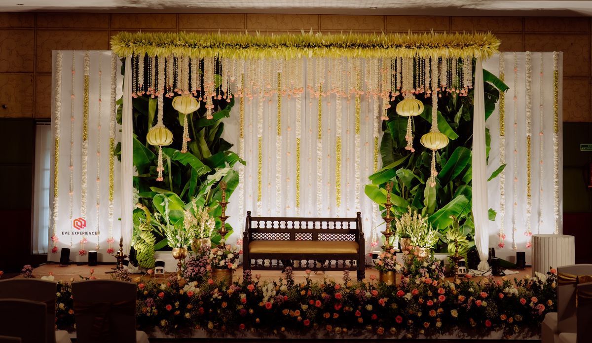 Luxury White Floral Seemantham Decoration