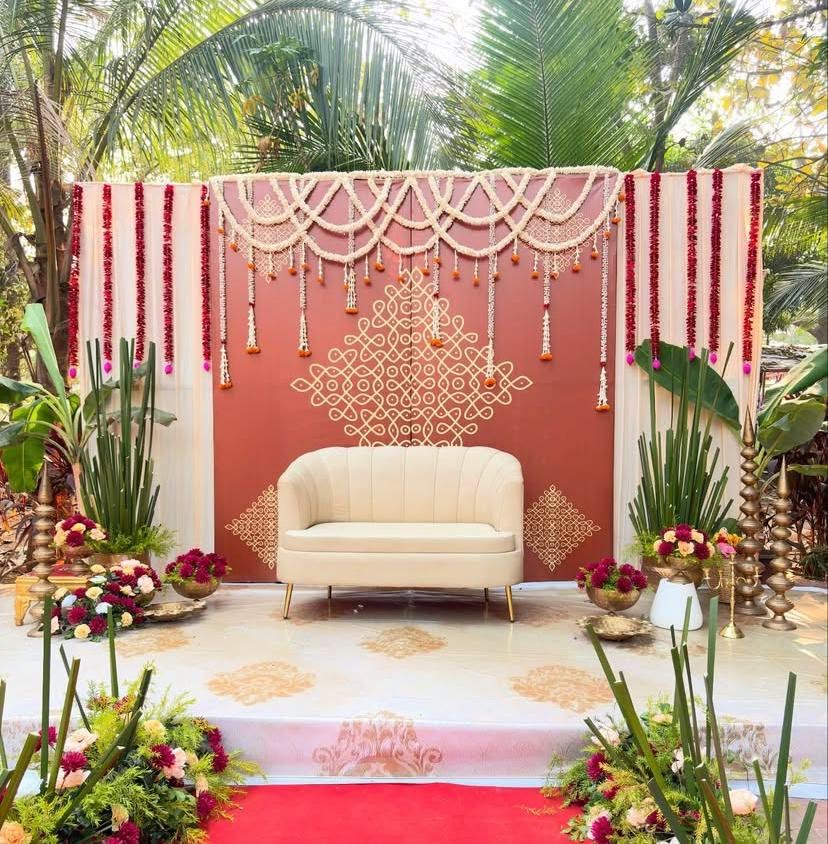 Traditional Outdoor Seemantham Decoration