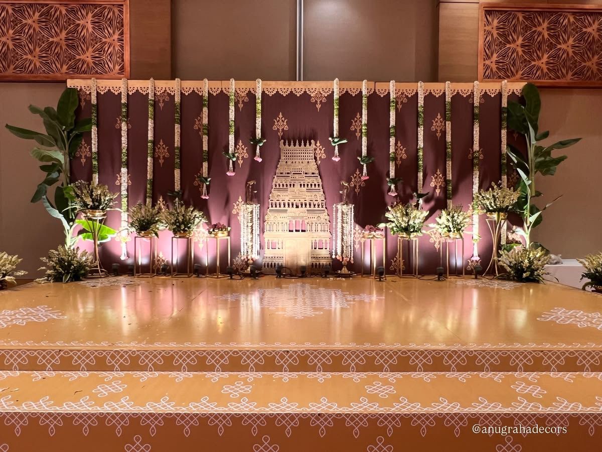 Temple Theme Seemantham Decoration