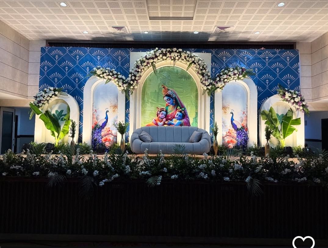 Luxury Krishna Theme Seemantham Decoration