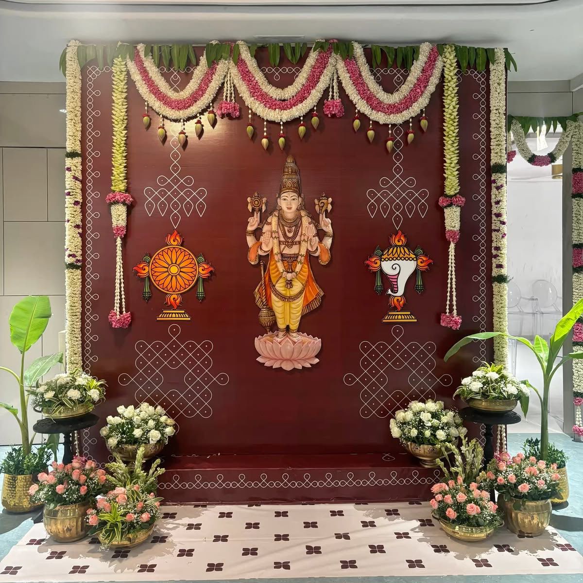 Lord Murugan Theme Sreemantham Decoration