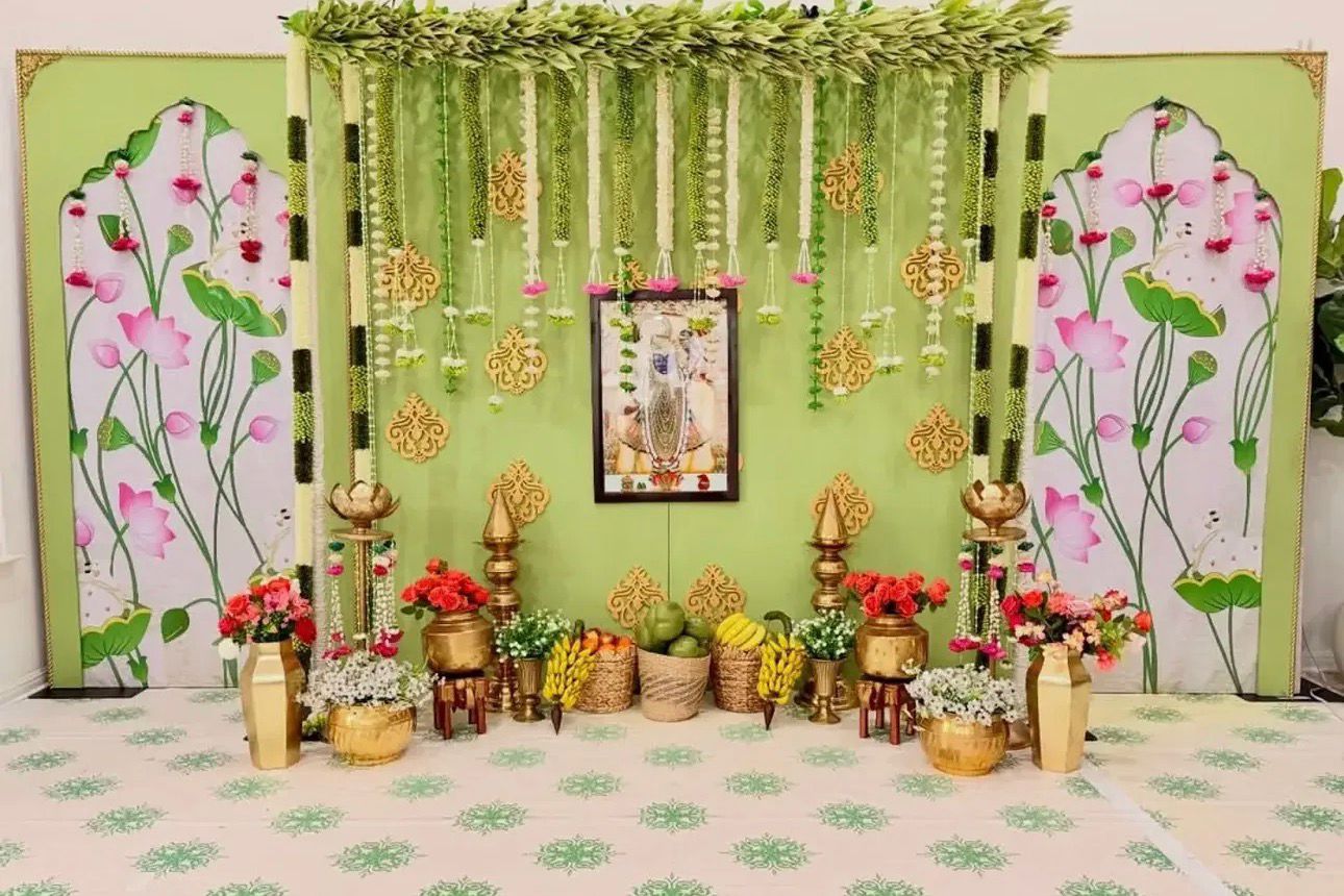 Lotus Theme Traditional Sreemantham Decoration