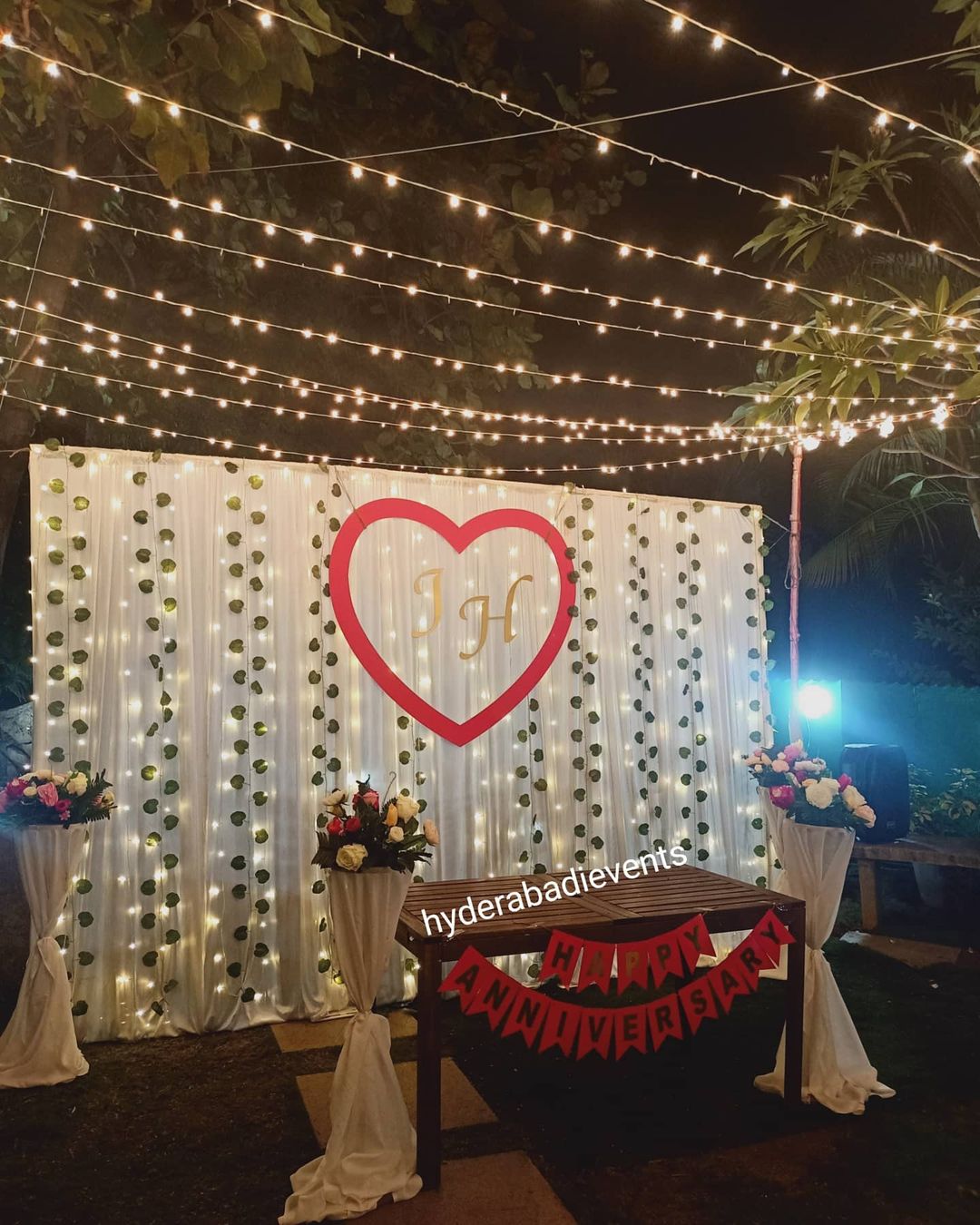 Elegant & Vibrant Anniversary Setup