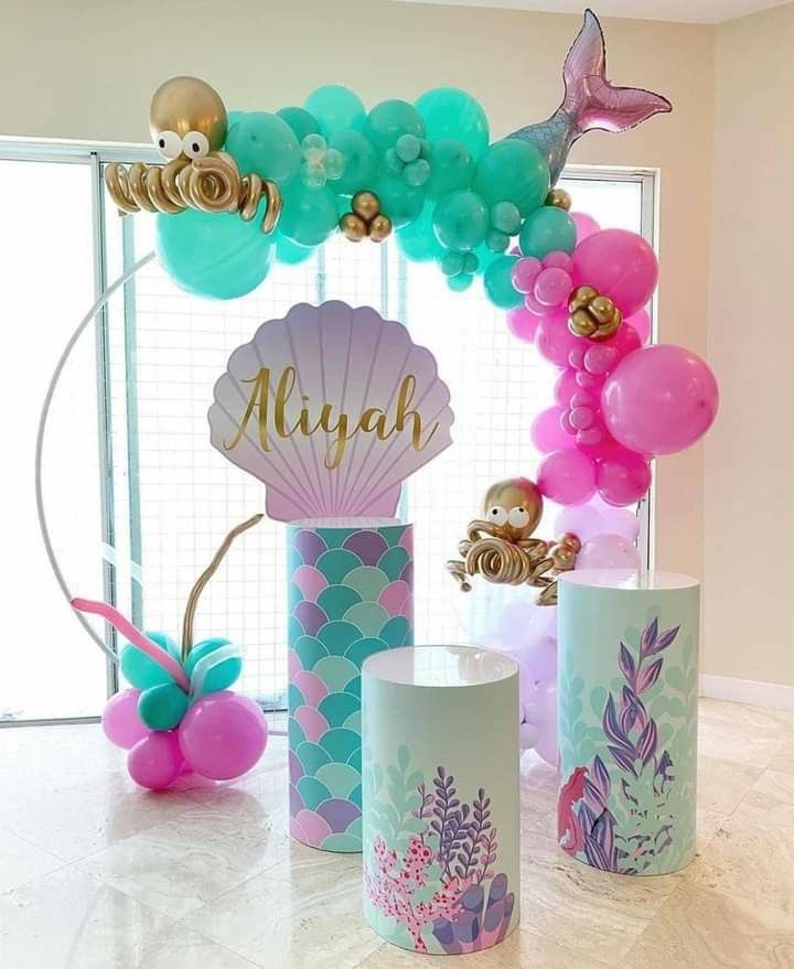 Coral Colors To Brighten Your Decor With This Mermaid Backdrop