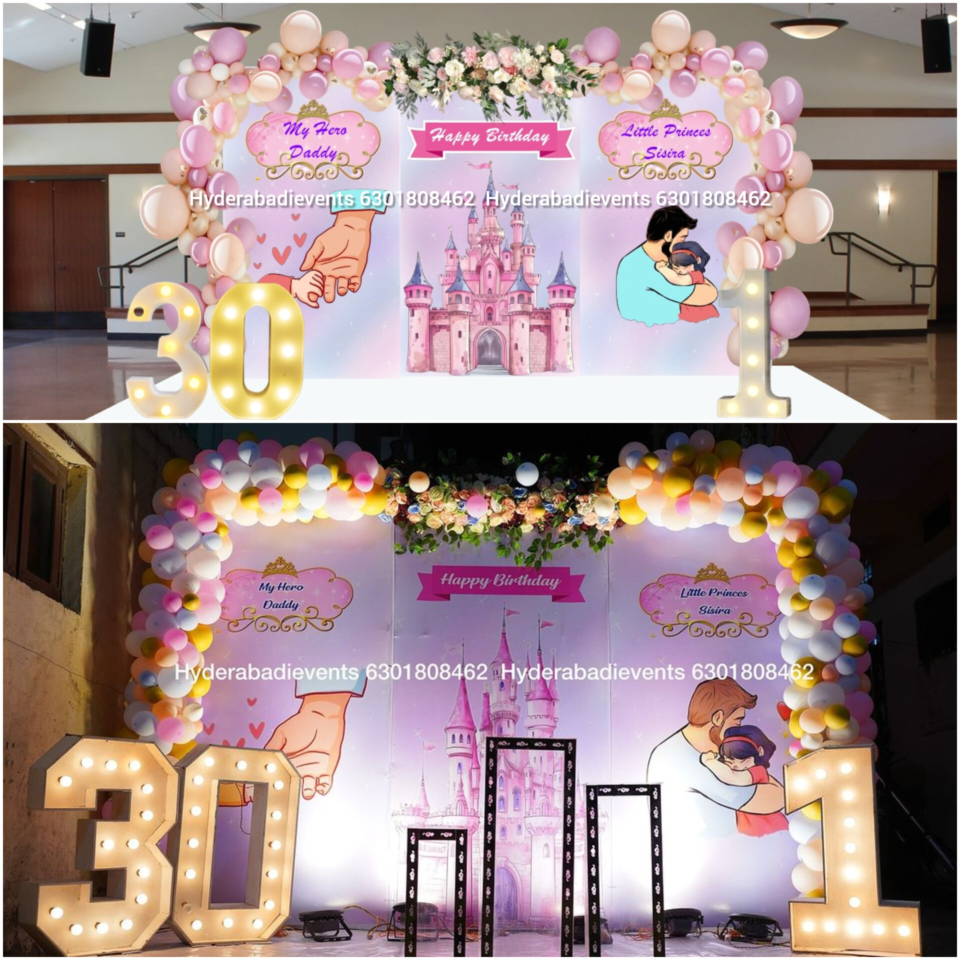 Princess Theme Father & Daughter Combined Celebrations
