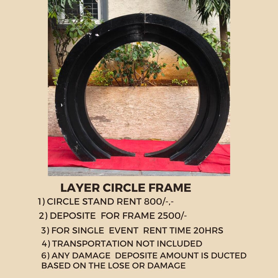 Layer Circle Frame Rental Hyderabad