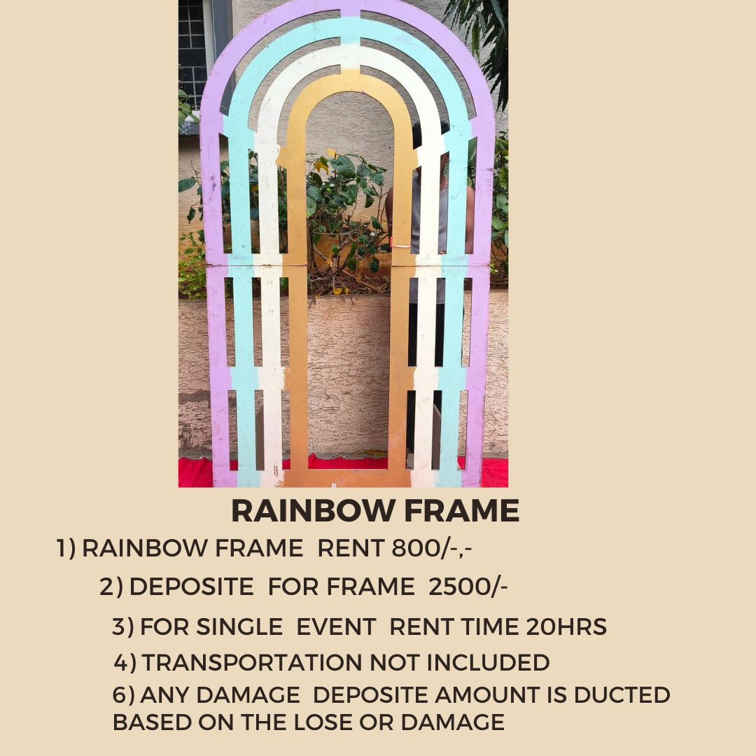 Rainbow Arch Frame Rental Hyderabad