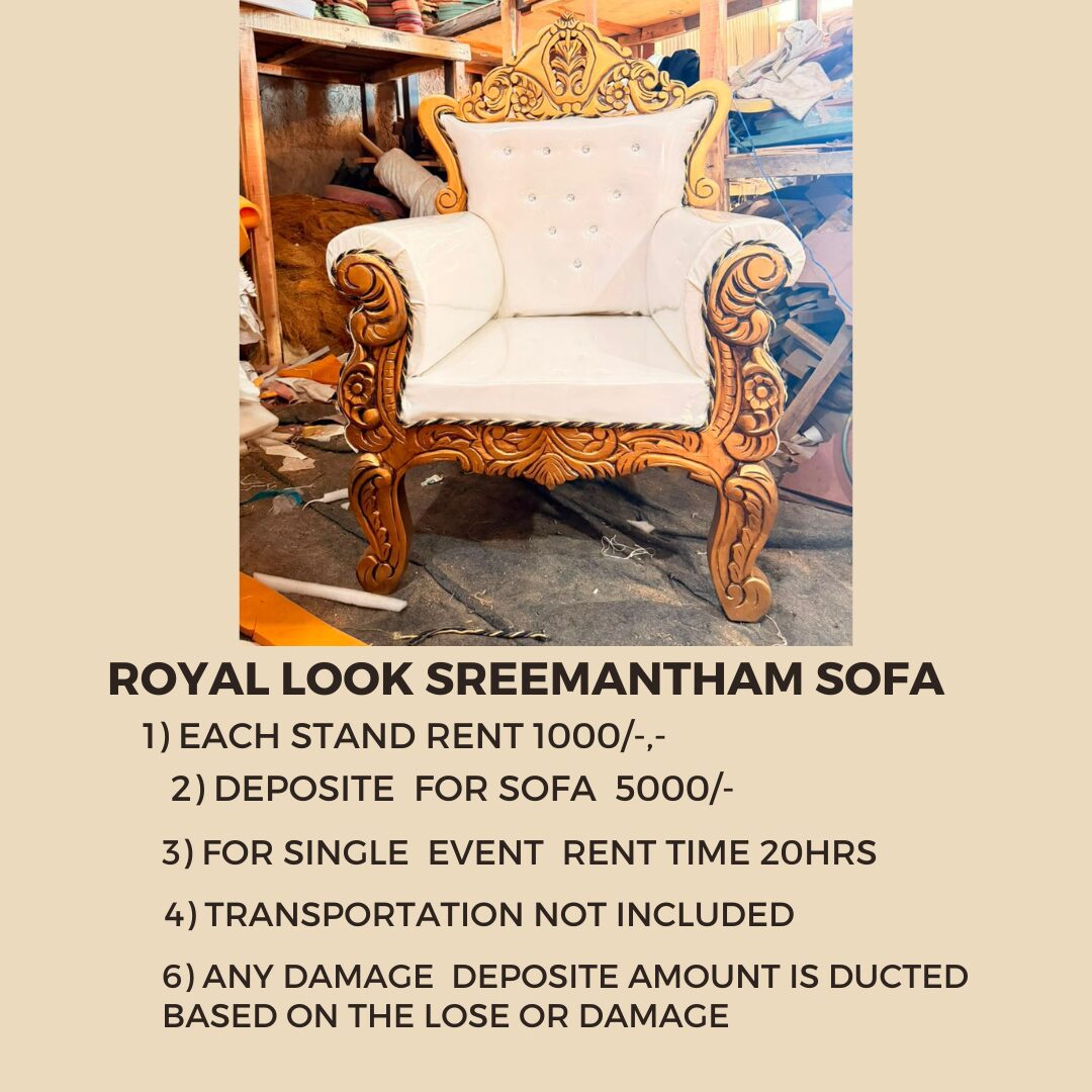 Royal Seemantham Sofa Rental Hyderabad