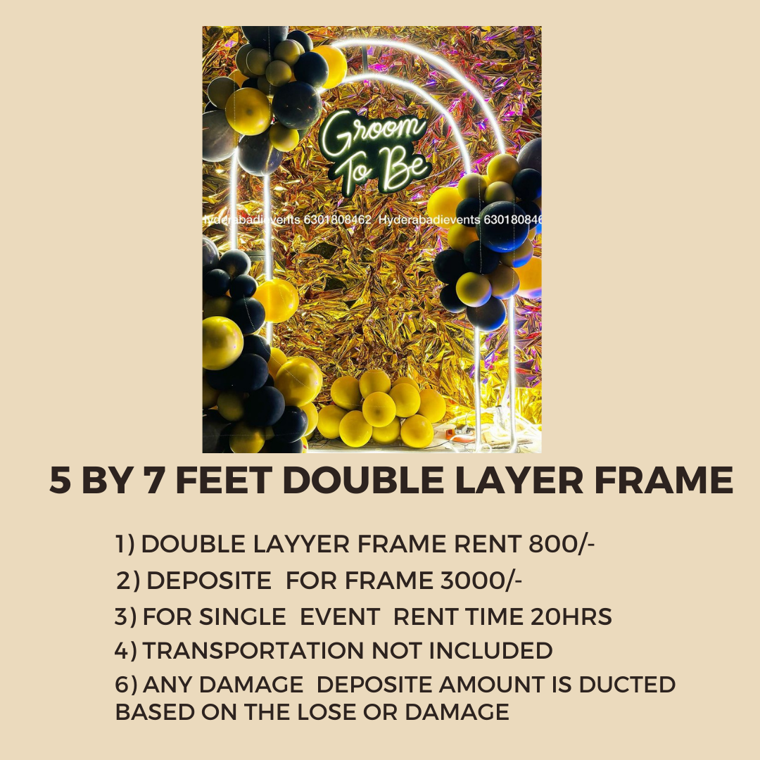 5 By 7 Feet Layer Frame Rent Available