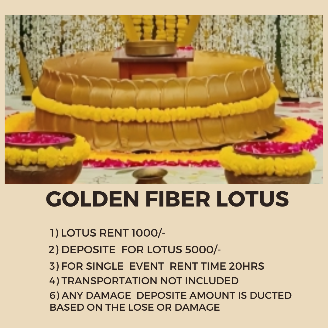 Golden Fiber Lotus Rent Available
